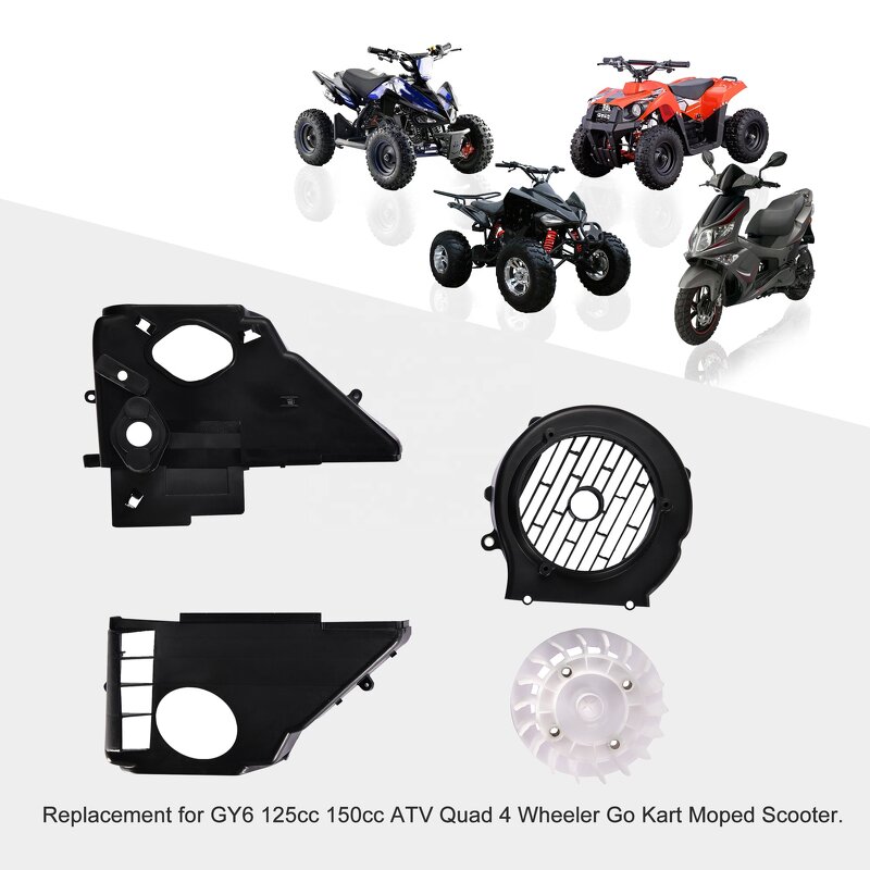 Motorcycle Fan Cover Factory - Combination for GY6 125-150cc ATV