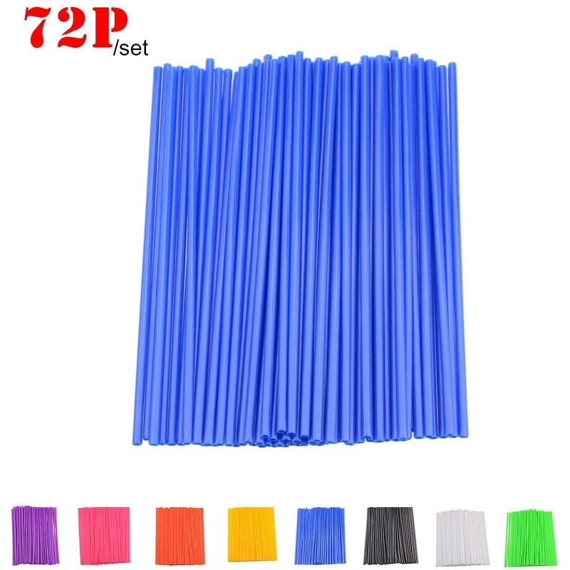 Motorcycle Wheel Spoke Covers Kit Factory - Blue 72Pcs/set Skins Coats