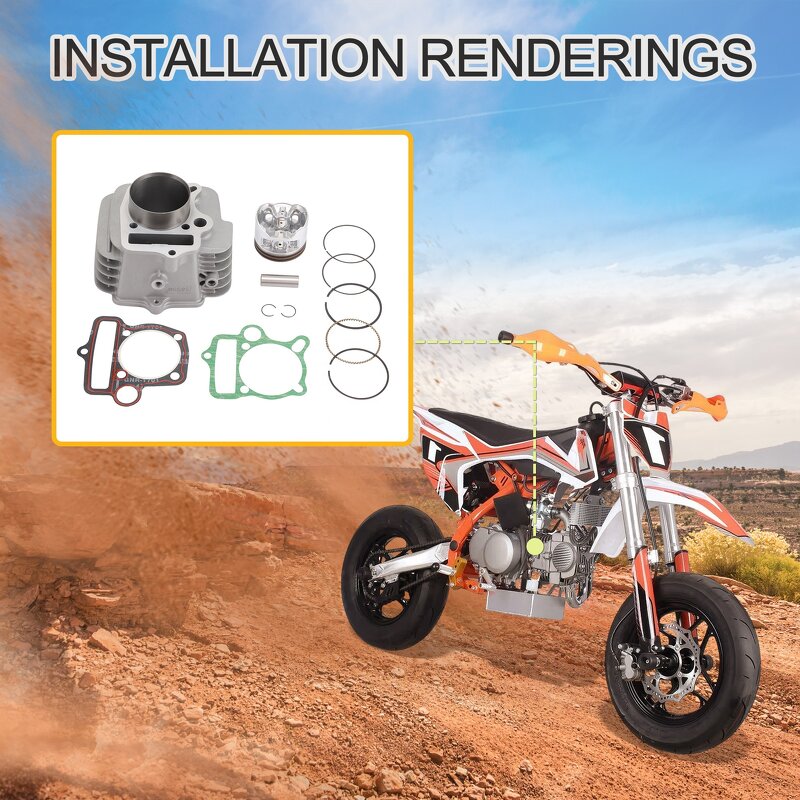 Motorcycle Cylinder Kit Supplier - with Block Piston Ring Gasket