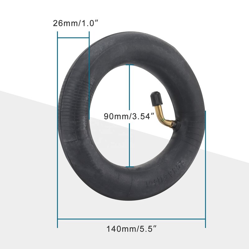 Motorcycle Inner Tube Factory - 2pcs 6 X 1 1/4 Curved Bent Stem for Scooter