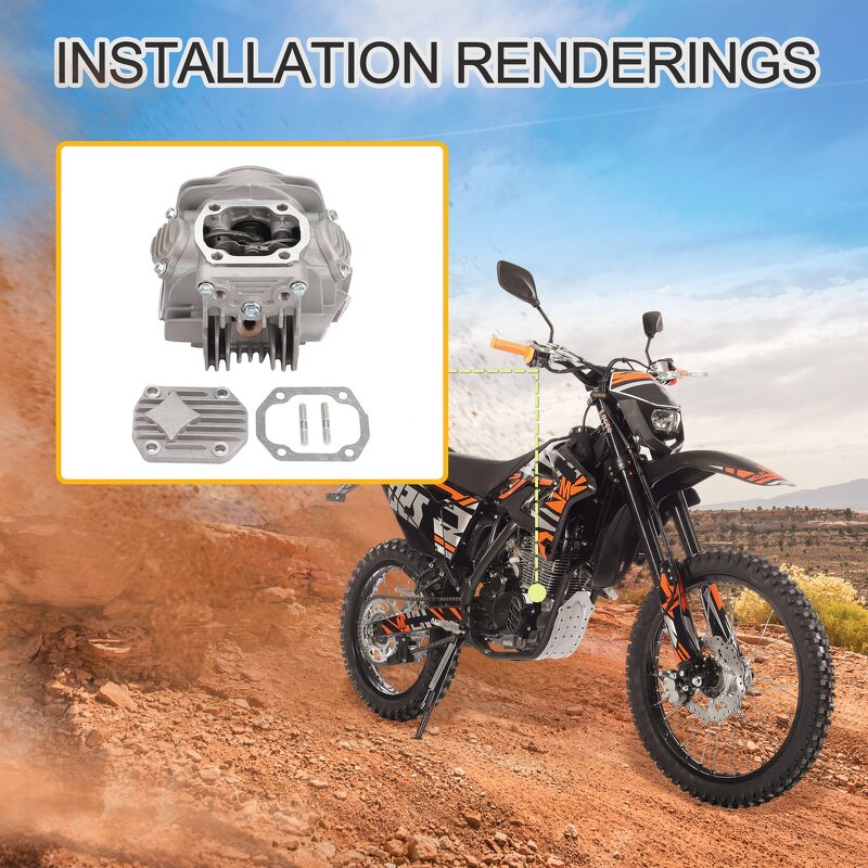 Motorcycle Cylinder Head Factory - Assembly for 1P56YMJ YX140 Engine