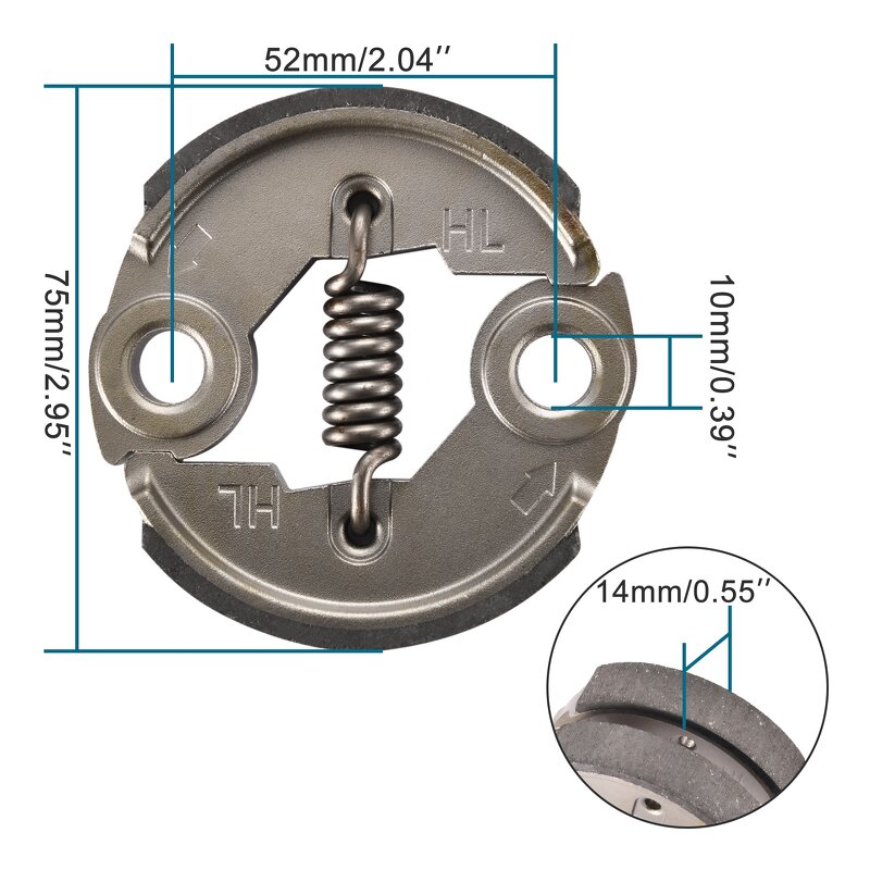 Motorcycle Clutch Pad Supplier - with Spring for 2Stroke X-1 X-2 CAT EYE