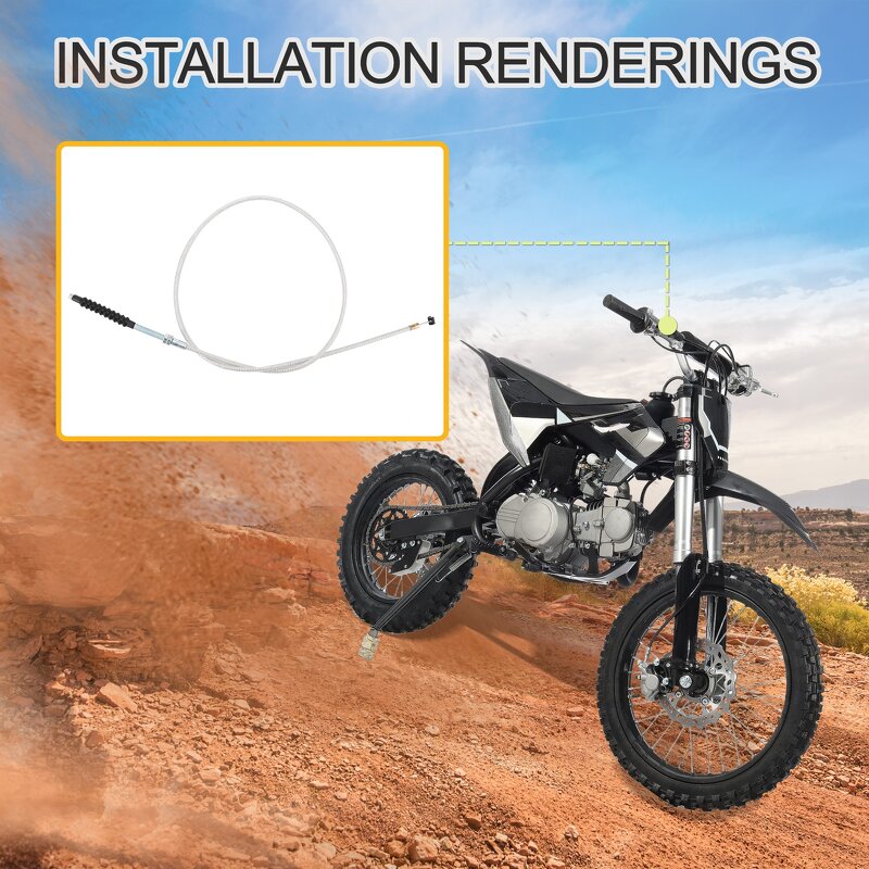 Motorcycle Clutch Cable Supplier - 43.31" for 125-150cc Dirt Pit Bike ATV