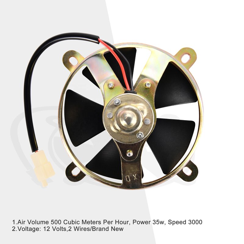 Motorcycle Radiator Cooling Fan Factory - 12V for 150-200cc Quad Dirt Bike
