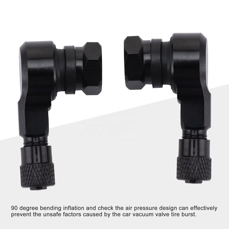 Motorcycle Valve Stems Supplier - 90 Degree Pair Spiracle Silvery