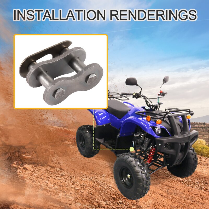 Motorcycle Chain Link Kit Factory - 10pcs 530 Master for ATV Dirt Bike