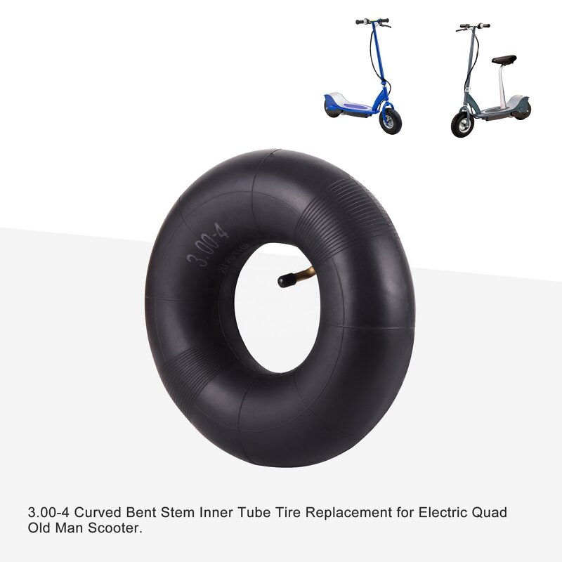 Motorcycle Inner Tube Factory - 3.00-4 Curved Bent Stem for Electric Quad