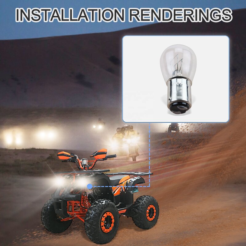 Motorcycle Brake Bulbs Supplier - S-25 BAY15D 12v 21/5w Auto Lamps