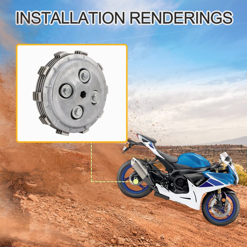 Motorcycle Clutch Assembly Supplier - Center Friction Plate for Fz16 Fazer