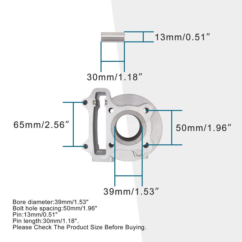 Motorcycle Big Bore Kit Factory - GY6 49-50cc 39mm Cylinder Engine