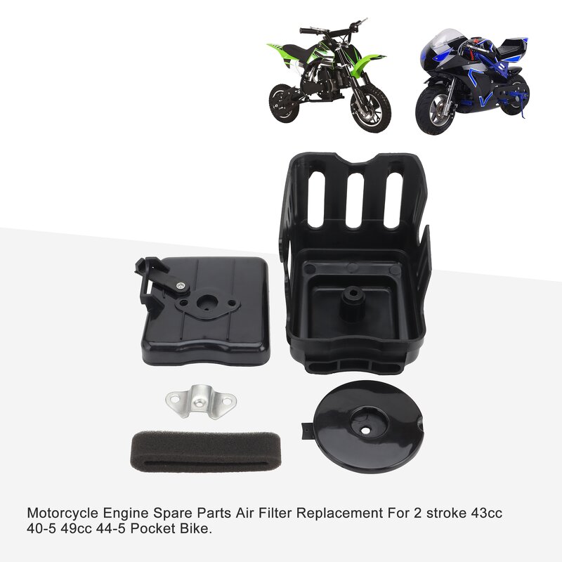 Motorcycle Air Filter Factory - Black for 2 Stroke 43-49cc Pocket Bike