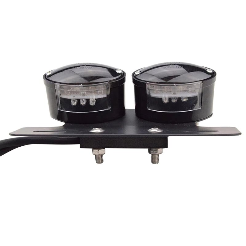 Motorcycle Tail Light Manufacturer - Chrome Double Cat Eye with Signals