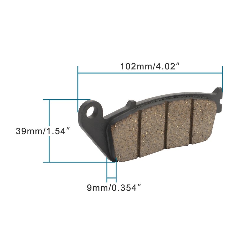 Motorcycle Disc Brake Pad Kit Supplier - for CM Opening 102*39.2*9