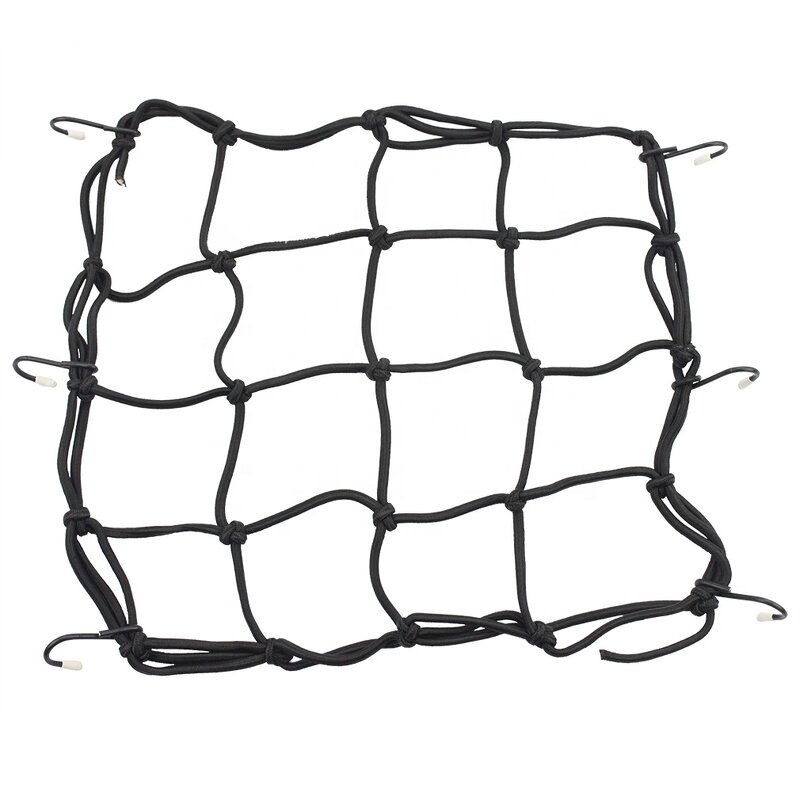 Bungee Cargo Net Factory - 12" X 12" Elasticated with Hooks for ATV