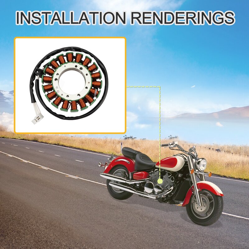 Motorcycle Generator Stator Factory - Coil for XVZ1300A Royal Star