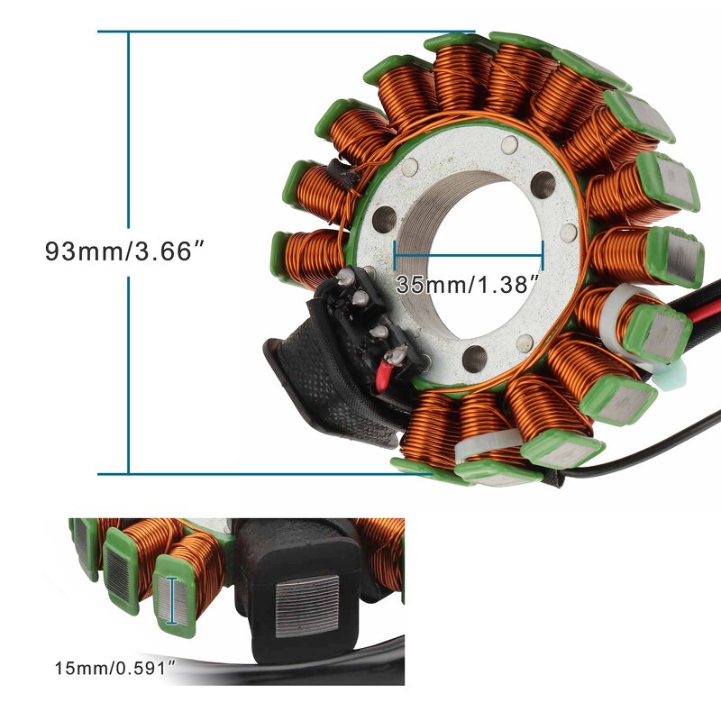 Motorcycle Generator Stator Supplier - Coil for YFM225 YFM250 Moto-4