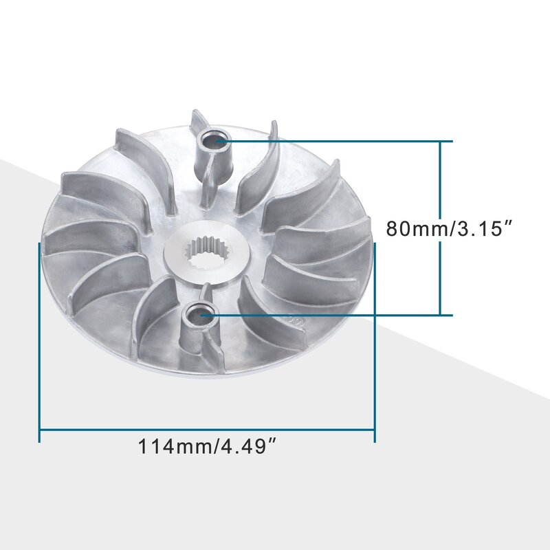 Motorcycle Fan Wheel Factory - 12 Blade for GY5 125-150cc Variator