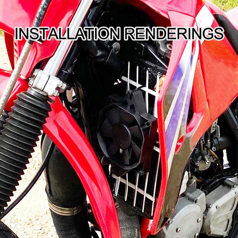 Motorcycle Radiator Fan Supplier - 12V DC Square for 200-250cc ATV