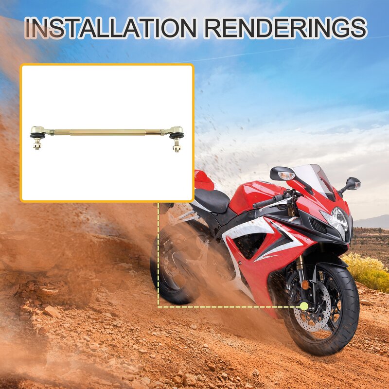 Motorcycle Tie Rod Assembly Supplier - 300mm for 50-250cc ATV Go Kart