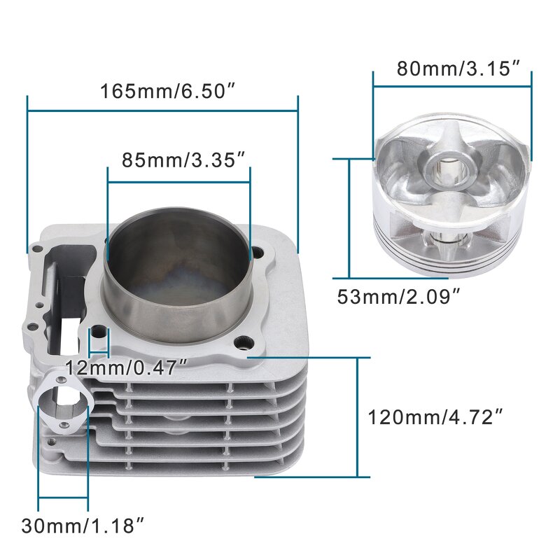 Motorcycle Big Bore Kits Factory - 85MM Cylinder Piston with Gaskets