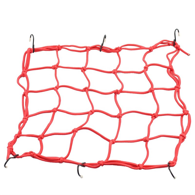 Bungee Cargo Net Factory - 12" X 12" Elasticated with Hooks for ATV