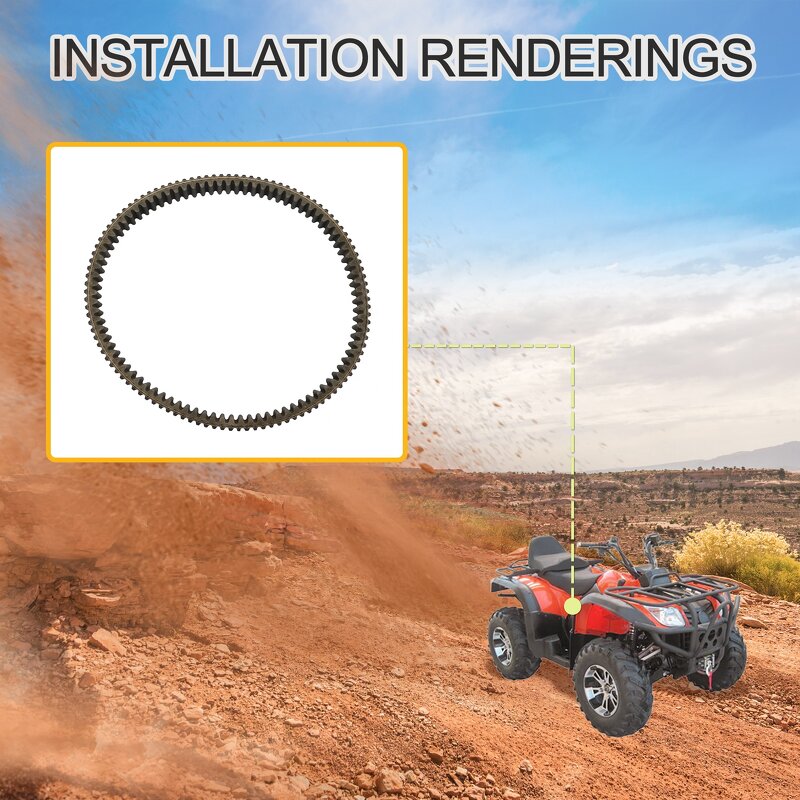 Motorcycle Drive Belt Factory - 320x1034 for 500 Xinyang P800 LU018234