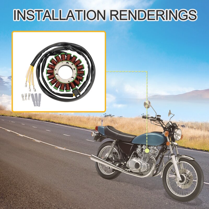 Motorcycle Magneto Stator Factory - Coil for GS250 GS300 GS400 GS500