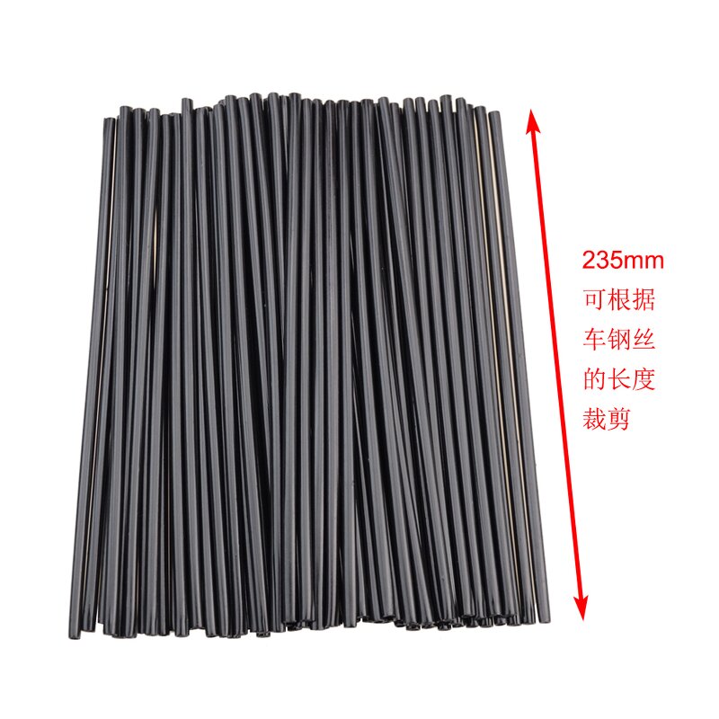 Motorcycle Wheel Spoke Covers Kit Factory - Black 72Pcs/set Skins Coats