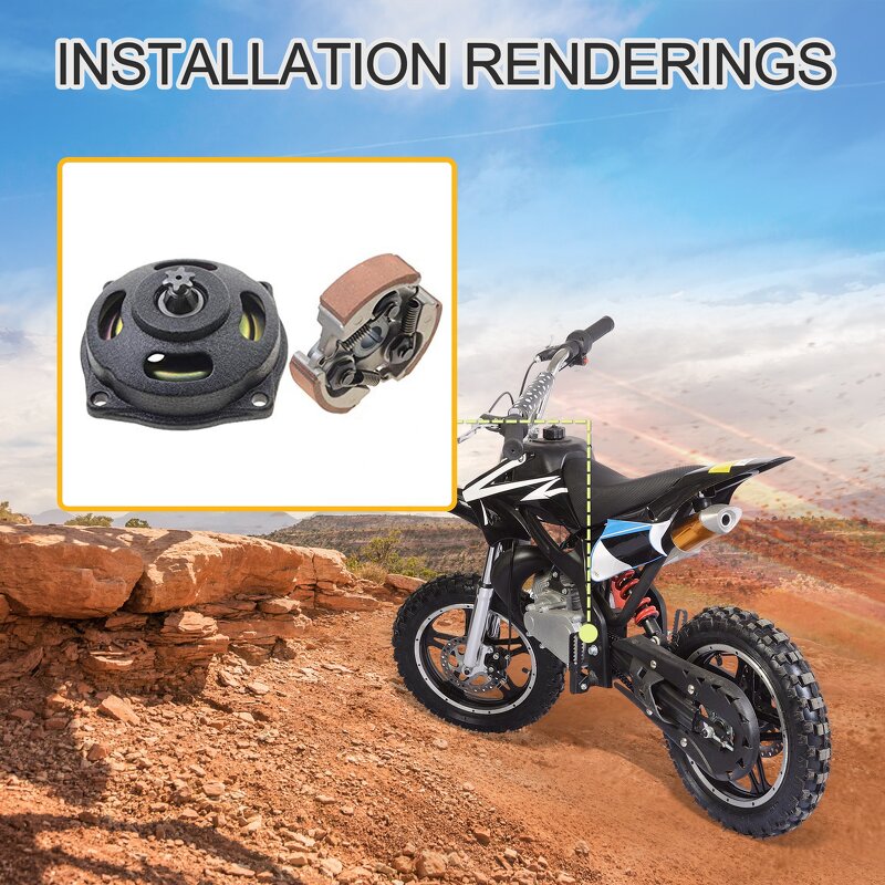 Motorcycle Drum Clutch Supplier - 25H 6 Tooth Gear Box for 2 Stroke 47-49cc