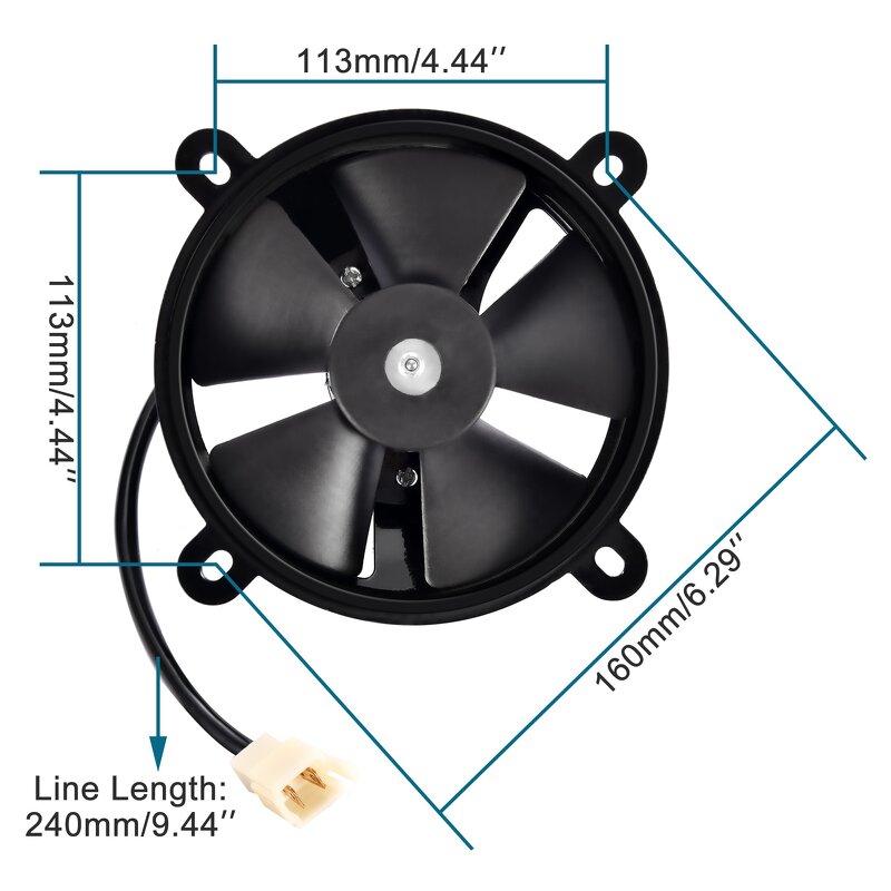 Radiator Cooling Fan Supplier - 12V DC for 200-250cc Water Cooled ATV
