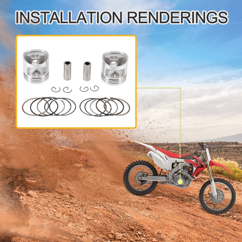 Piston Assembly Supplier - 44mm for Jialing Honda 250cc Dirt Bike