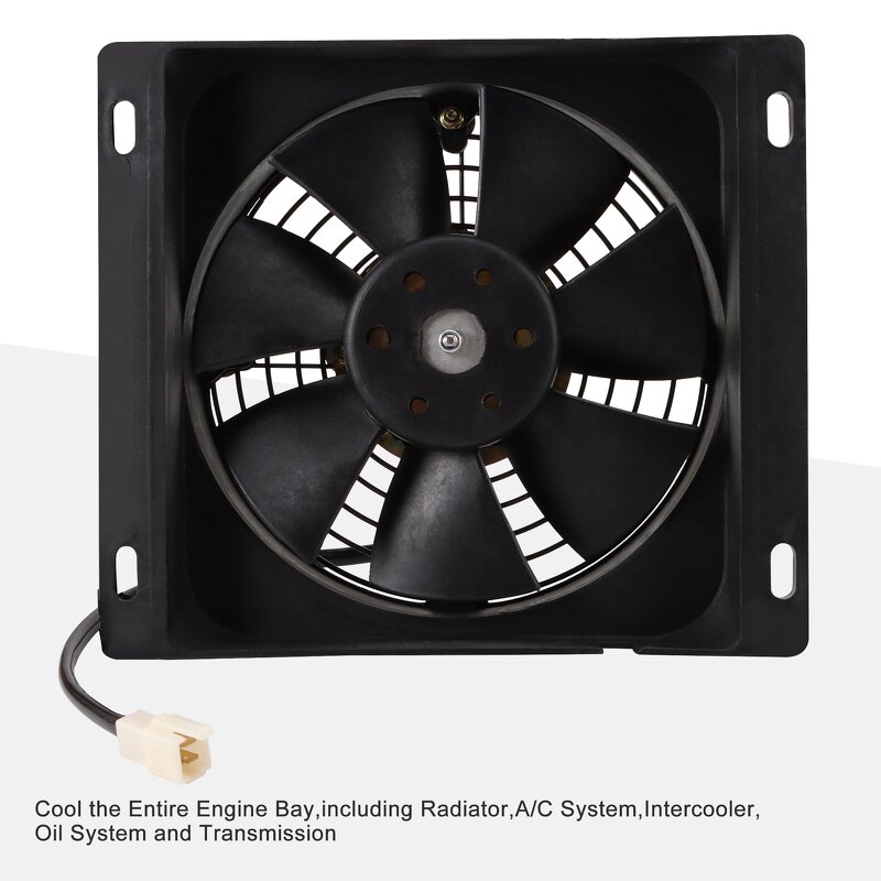 Motorcycle Radiator Fan Factory - 12V DC Square for 250cc Water-cooled