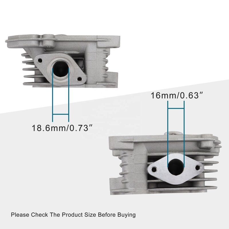 Cylinder Head with Valve Factory - for GY6 49-50cc Scooter Engine
