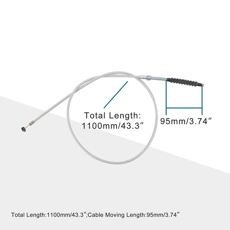 Motorcycle Clutch Cable Supplier - 43.31" for 125-150cc Dirt Pit Bike ATV
