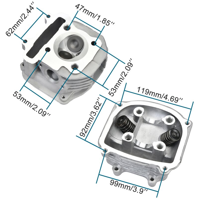 Motorcycle Cylinder Head Factory - 4 Valve for GY6 150CC ATV Quad