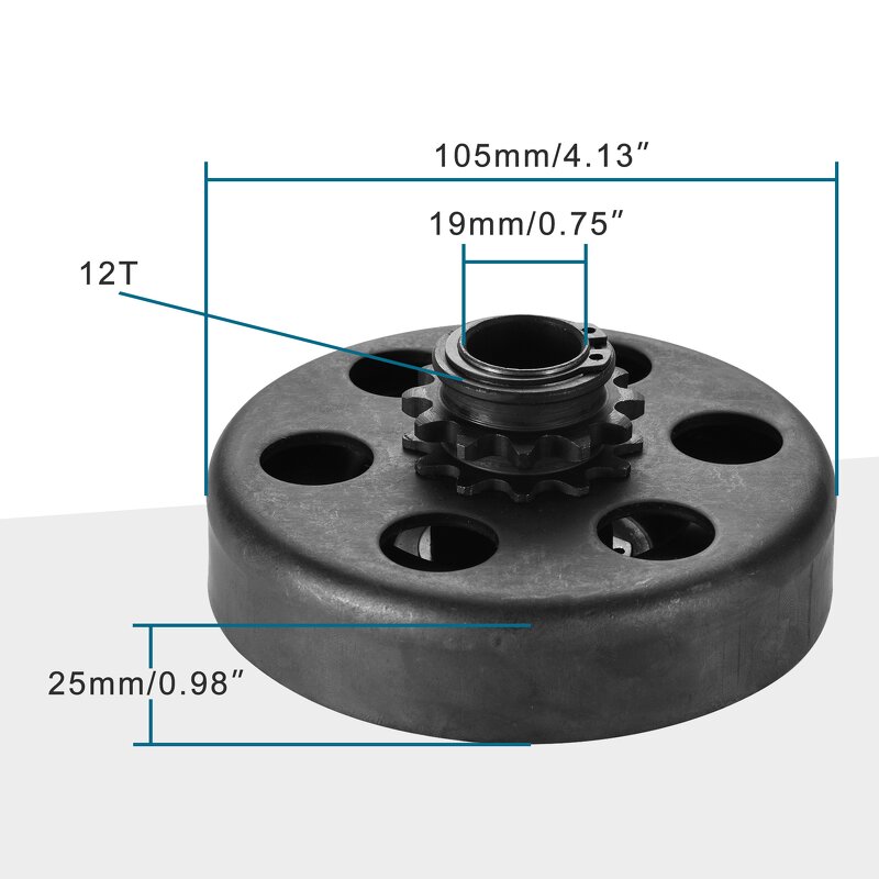 Centrifugal Clutch Supplier - 3/4" Bore #35 Chain for Go Kart