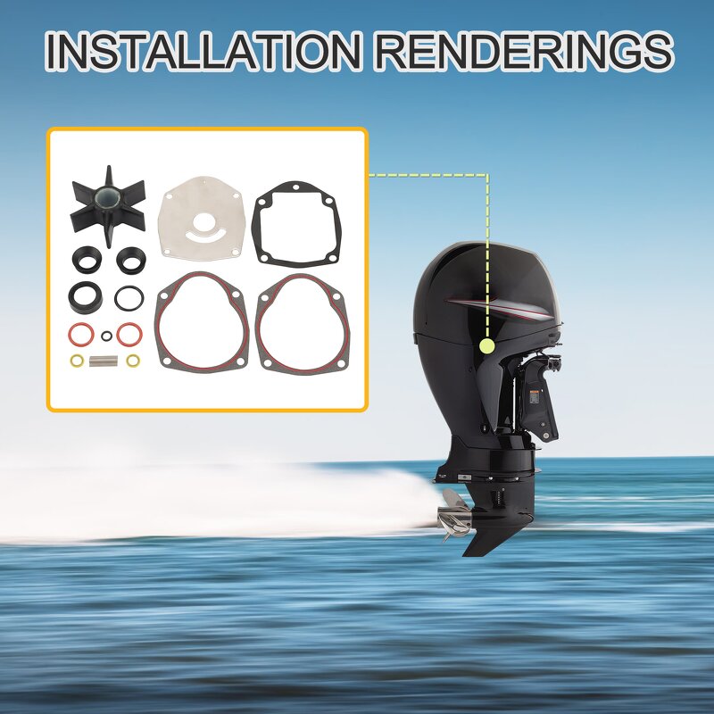 Water Pump Impeller Kit Factory - for Mercruiser Alpha One Gen 2 Sterndrive