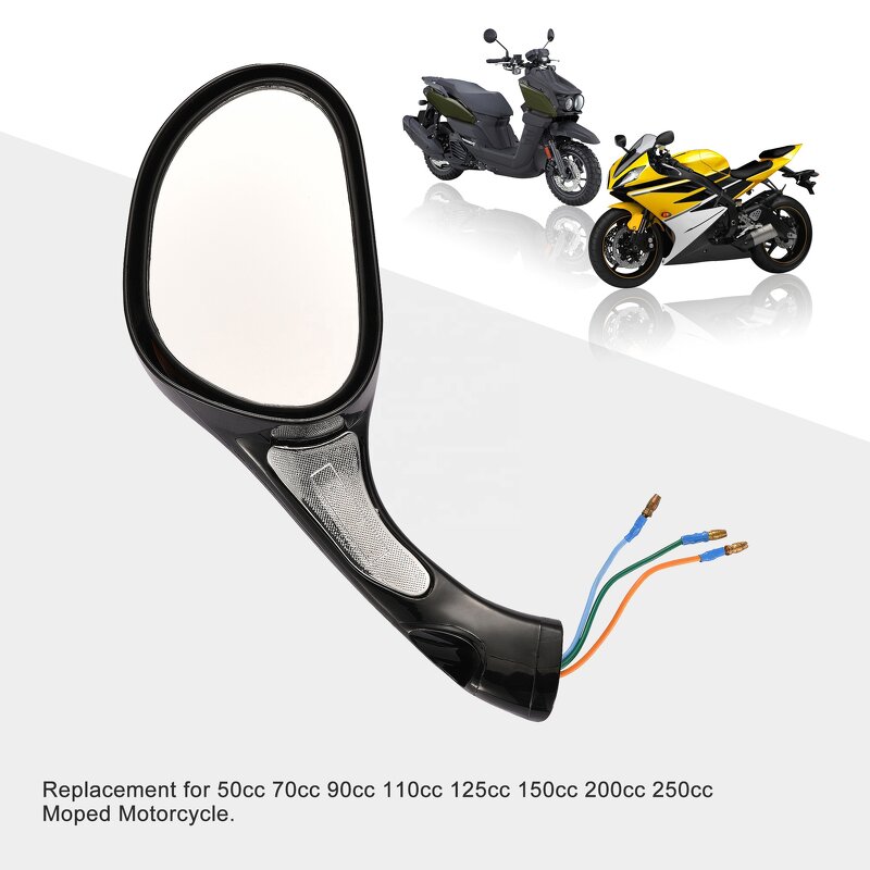 Motorcycle Rearview Mirrors Factory - 8mm for 50-250cc Moped ATV