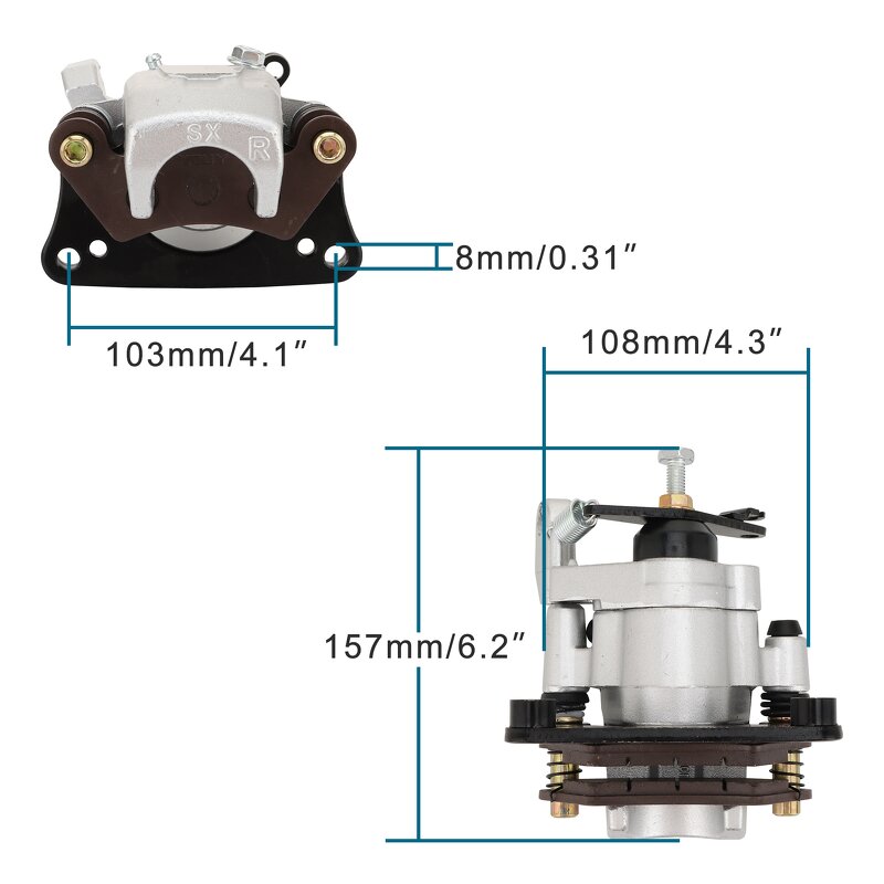 Motorcycle Brake Caliper Factory - Rear Hydraulic Master for Econelo 1500