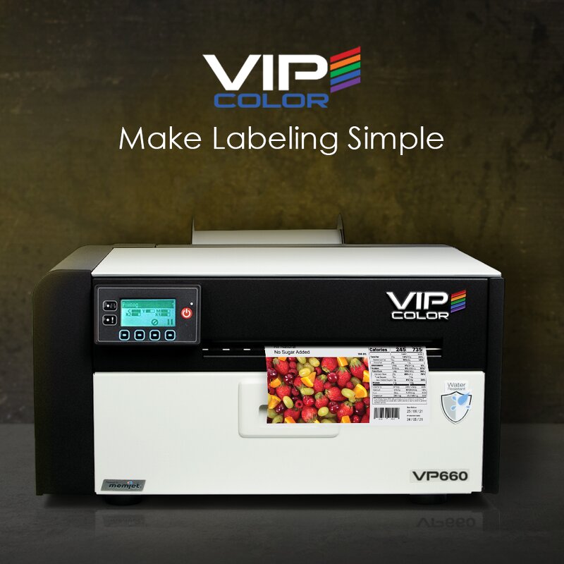 Color Roll Label Printer Manufacturer - Vicut Digital Water Bottle Label