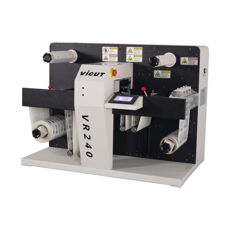 Label Die Cutter Supplier - Semi Rotary with Slitter Rewinder Laminator