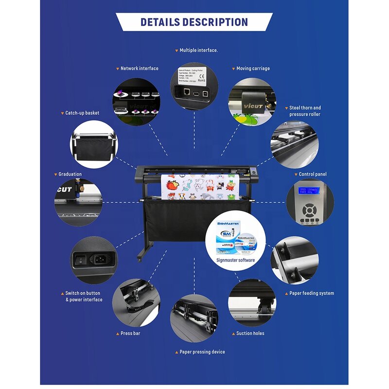 Vinyl Paper Plotter Cutter Factory - Graphtec Serie Digital Plotter