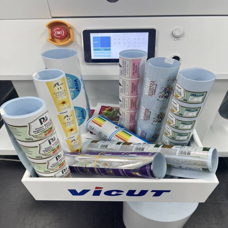 Roll Toner Label Printer Manufacturer - VICUT Vi-Press Auto Digital 5 Color
