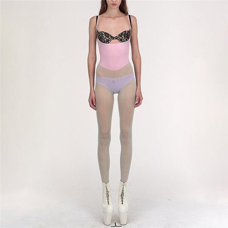 Lace Camisole Manufacturer - OEM/ODM Custom Patchwork Lace Hollow Low-Neck