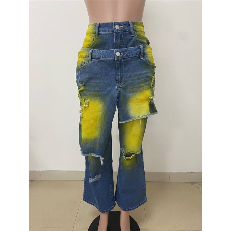 Spraying Jeans Manufacturer - OEM/ODM Custom Stretch Vintage Y2k Straight