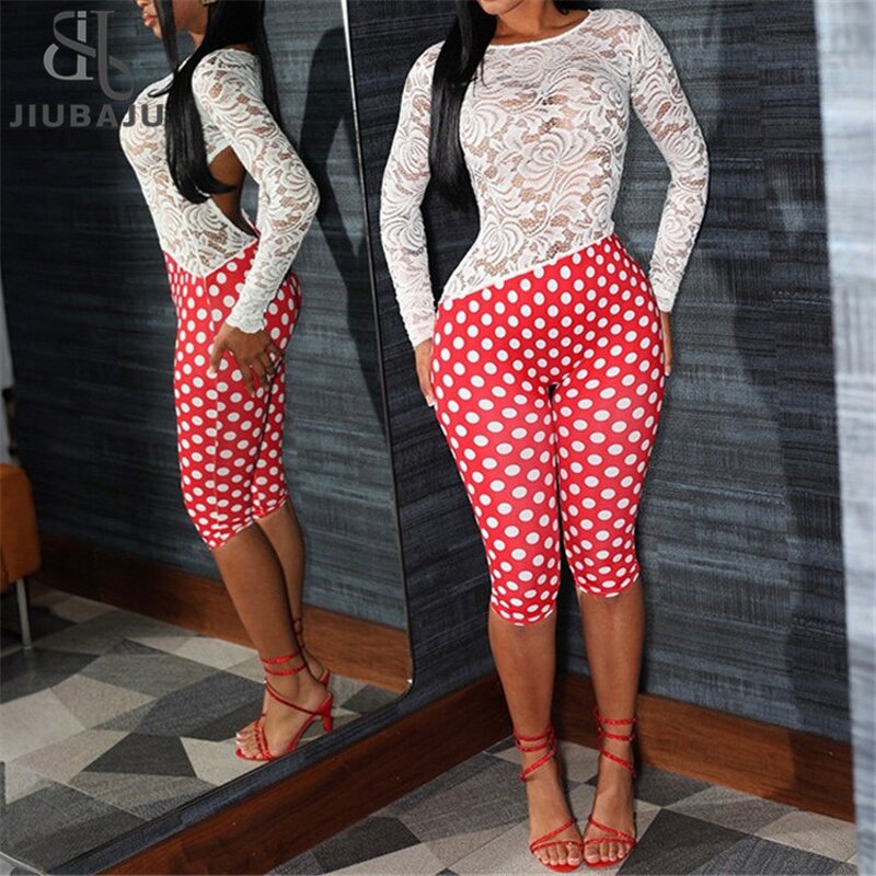 Romper Manufacturer - OEM/ODM Custom Patchwork Backless Jacquard Dot Print