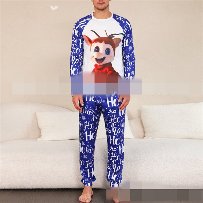 Family Pajamas Set Manufacturer - OEM/ODM Custom Christmas Elk Print Matching