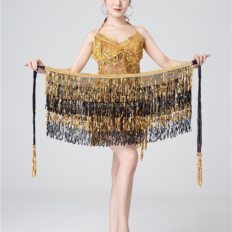 Belly Dance Scarf Manufacturer - OEM/ODM Custom Women Sequin Tassel Hip