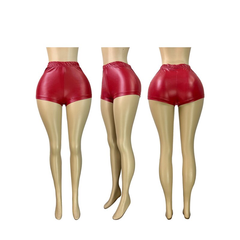 PU Shorts Manufacturer - OEM/ODM Custom Sexy Bodycon High Waist Elasticity