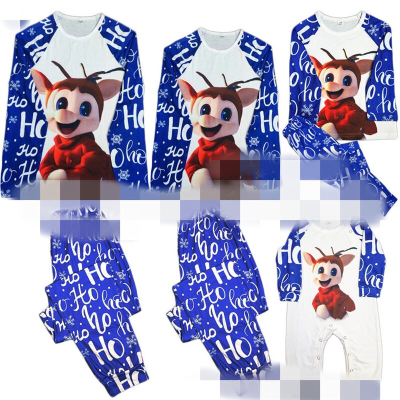 Family Pajamas Set Manufacturer - OEM/ODM Custom Christmas Elk Print Matching